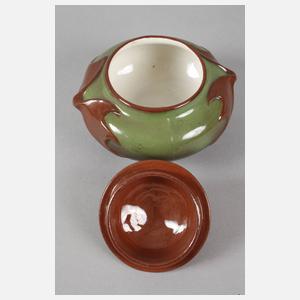 Böhmen kleine Enghalsvase Jugendstil