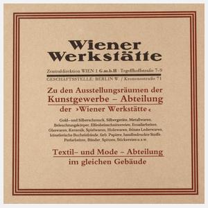 Werbeanzeige Wiener Werkstätte