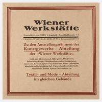 Werbeanzeige Wiener Werkstätte111