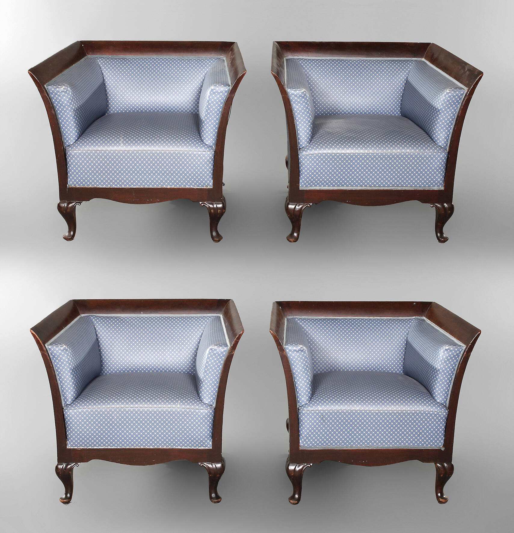 Vier Sessel Albin Müller attr.