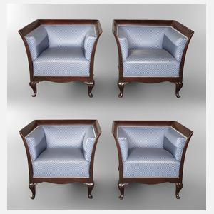 Vier Sessel Albin Müller attr.