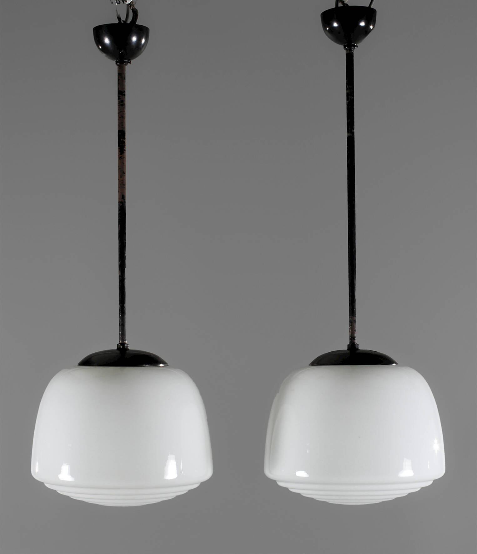 Paar Deckenlampen Art déco