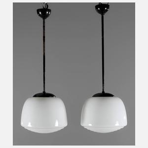 Paar Deckenlampen Art déco