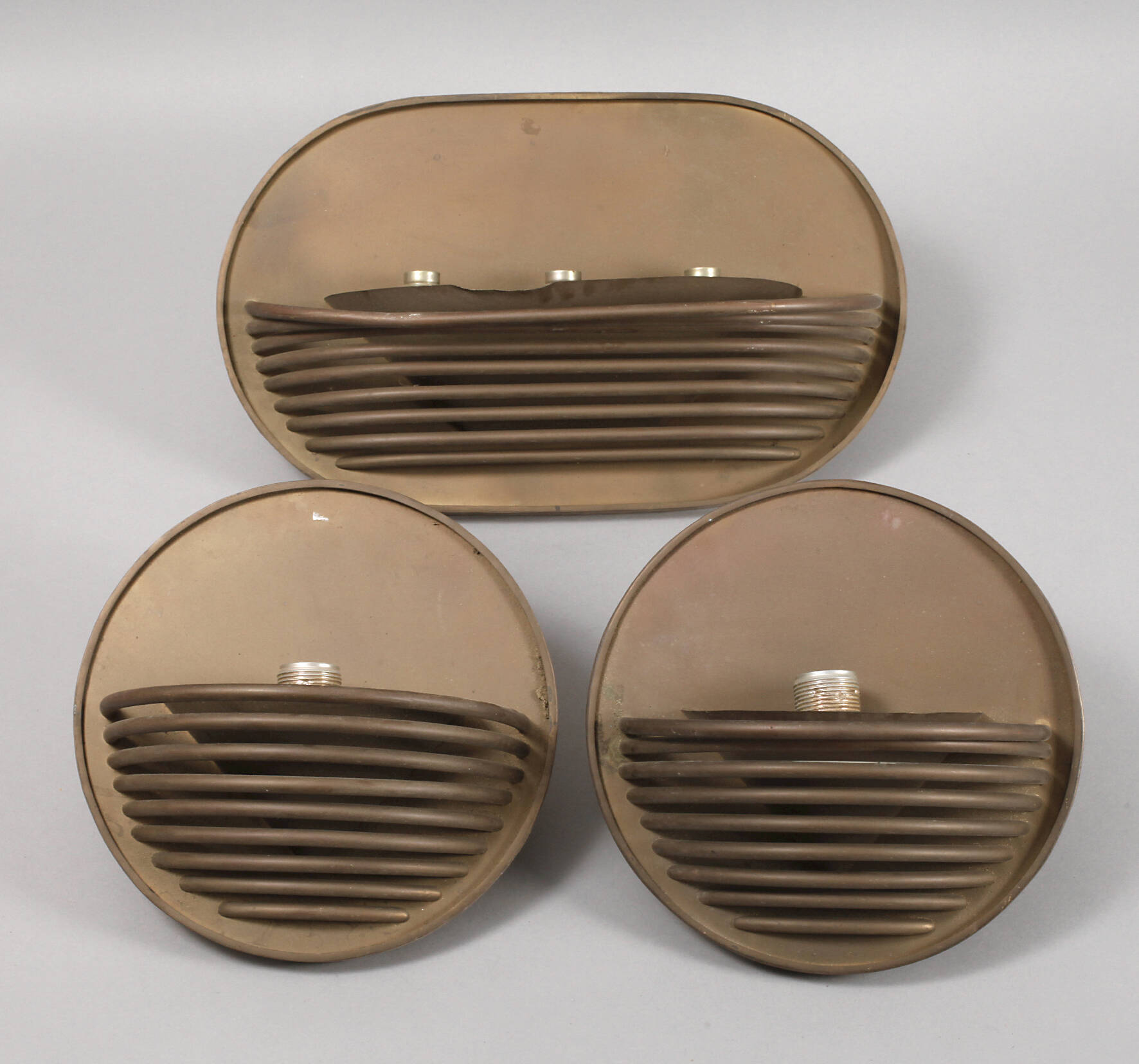 Drei Wandlampen Art déco