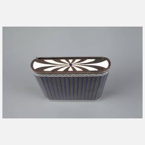 Zigarettenetui Silber und Emaille