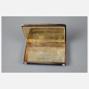 Zigarettenetui Silber und Emaille