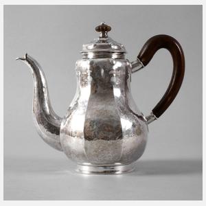 Silber Kaffeekanne Otto Bortenreuter Dresden