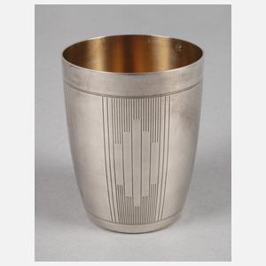 Silberbecher Art déco