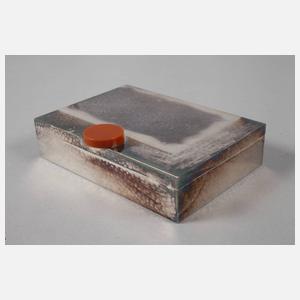 Art déco Deckeldose und kleiner Humidor