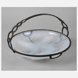 Opalglasschale mit Montierung