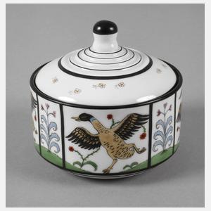 Fraureuth Deckeldose Entenmotiv