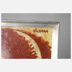 Edgar Böckman Keramikplatte in Metallfassung