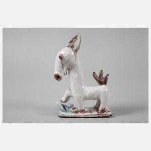 Walter Bosse Esel mit Blume