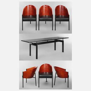 Esstisch und sechs Stühle Philippe Starck