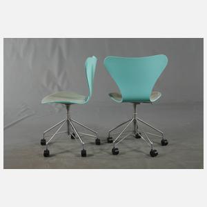 Paar Drehstühle Arne Jacobsen