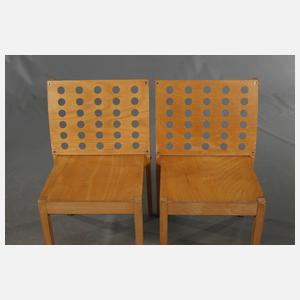 Sechs Stapelstühle Thonet