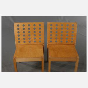 Sechs Stapelstühle Thonet