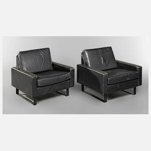 Paar Ledersessel "Conseta"