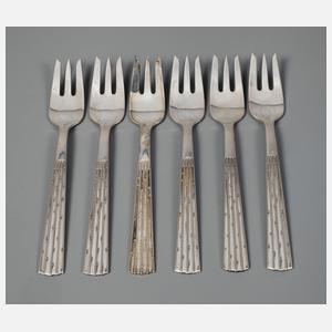 Jens H. Quistgaard sechs Kuchengabeln