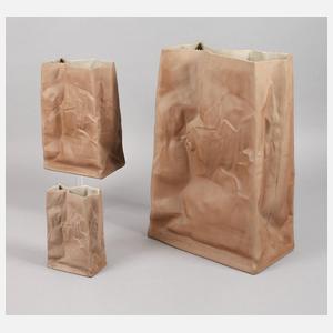 Rosenthal drei Tütenvasen