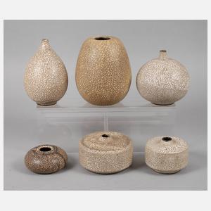 Heiner Hans Körting sechs Vasen