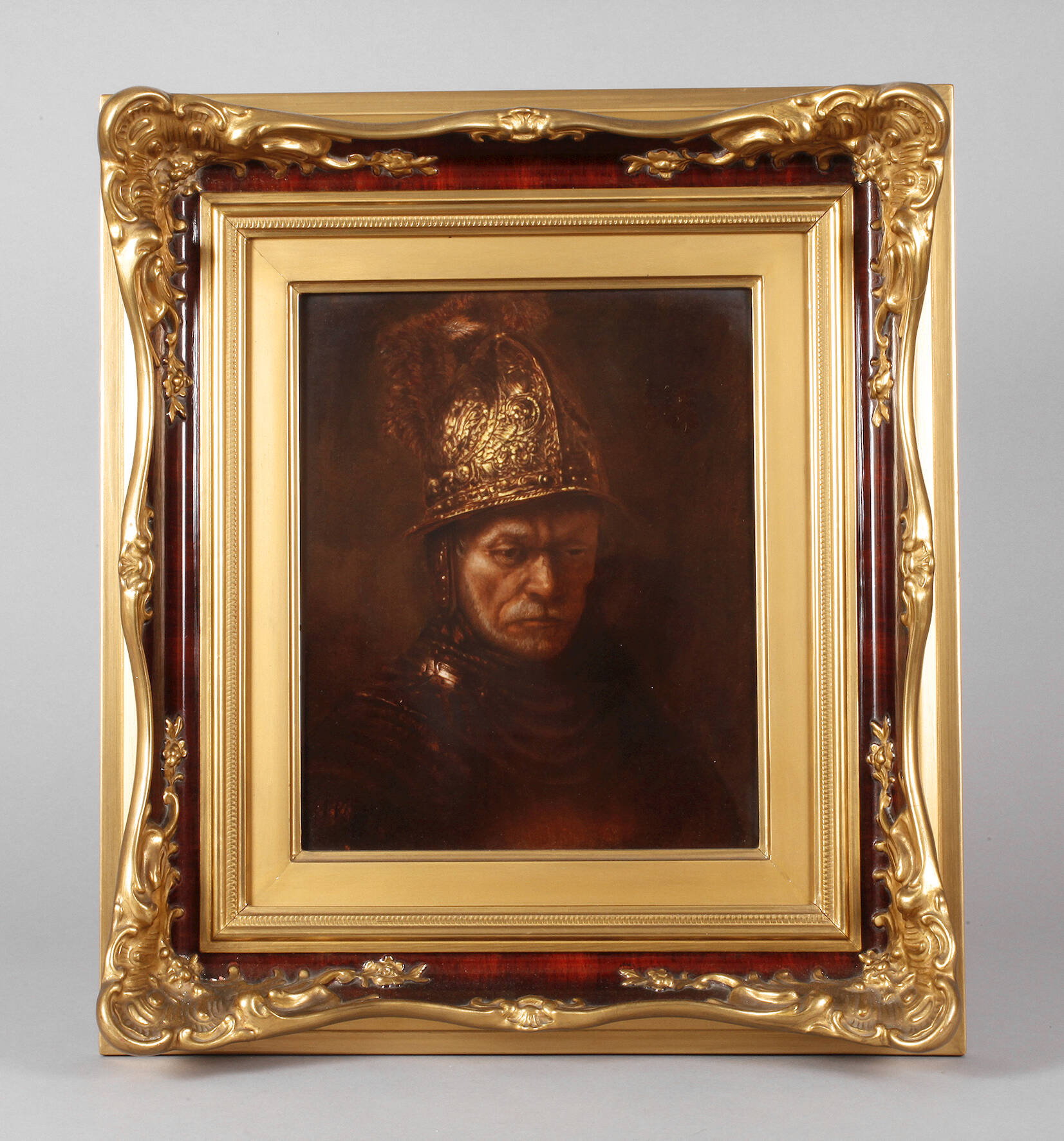 Rosenthal Bildplatte "Der Mann mit dem Goldhelm"