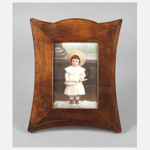 Porzellanbildplatte Kinderportrait Jugendstil