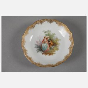 Meissen Mokkatasse Watteaumalerei