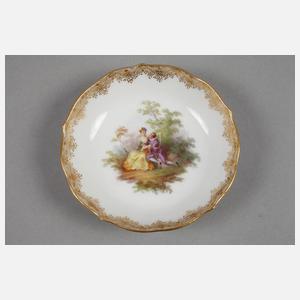 Meissen Mokkatasse Watteaumalerei