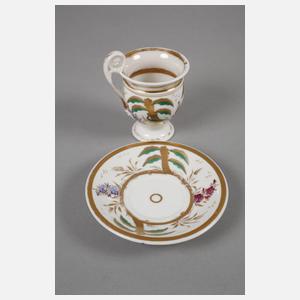 Zwei Biedermeiertassen