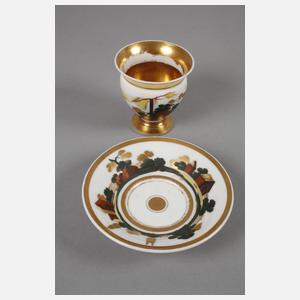 Zwei Biedermeiertassen