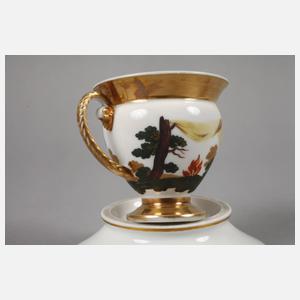 Zwei Biedermeiertassen