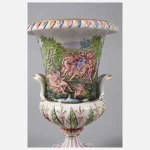 Kratervase im Capodimonte-Stil
