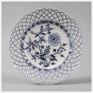 Meissen Korbrandteller "Zwiebelmuster"