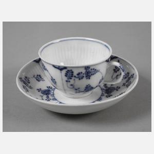 Meissen Tasse und Untertasse "Strohblumenmuster"