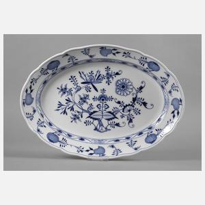 Meissen große Fleischvorlegeplatte Zwiebelmuster