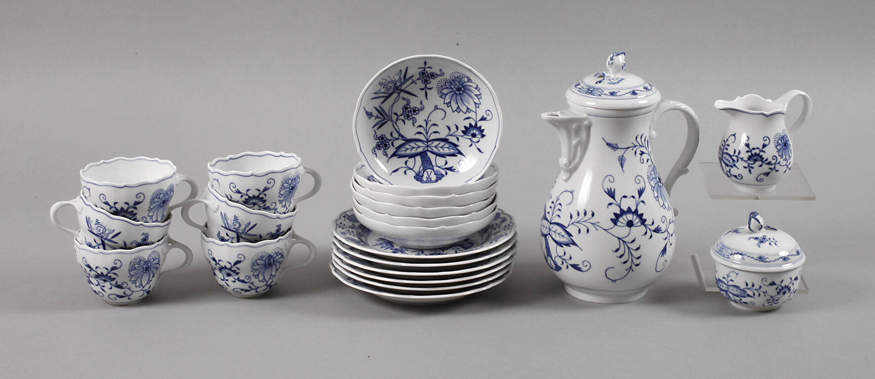 Meissen Kaffeeservice Zwiebelmuster