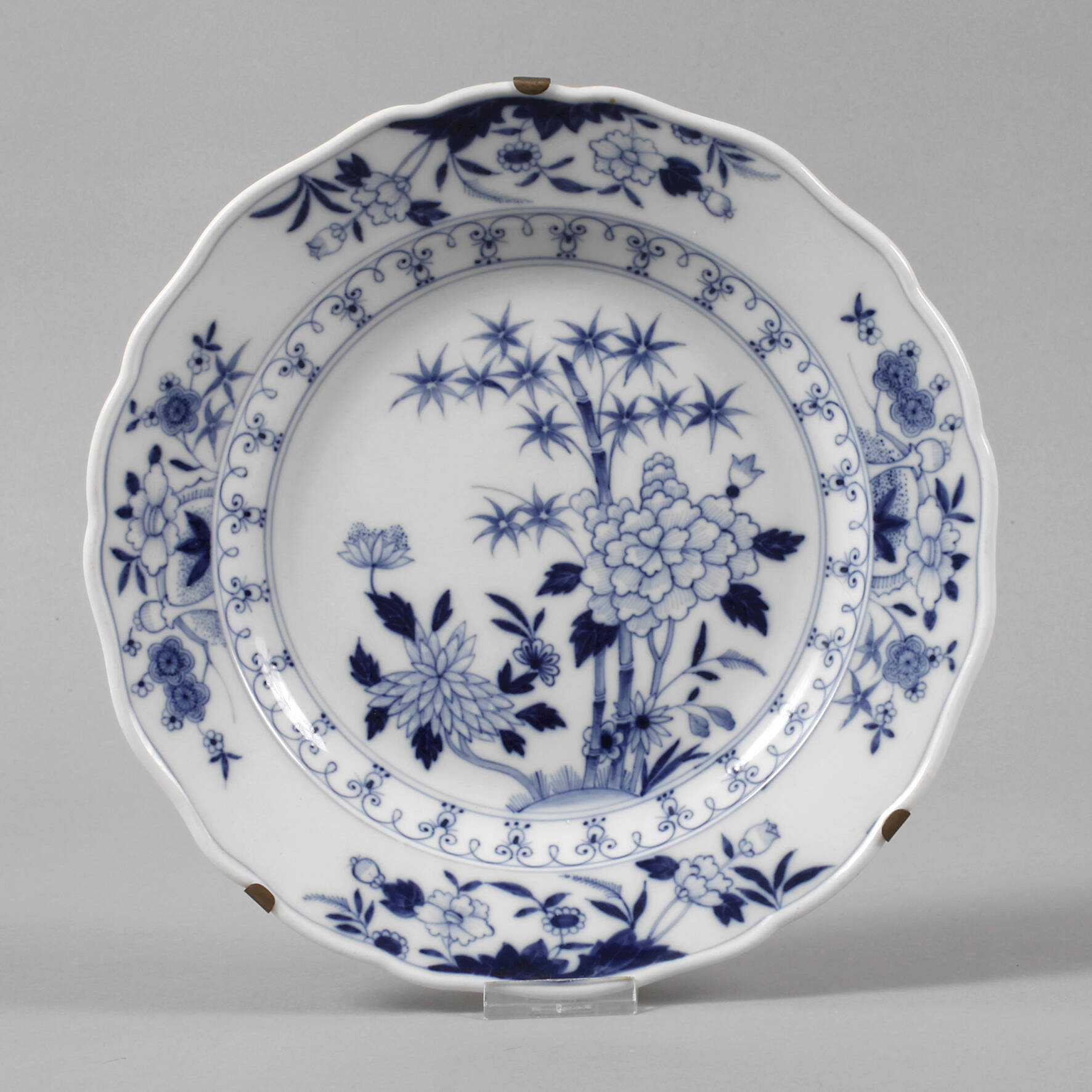 Meissen Speiseteller "Bambusdekor"