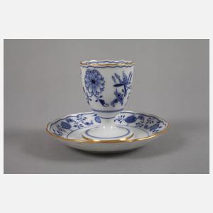 Meissen zwei Eierbecher Zwiebelmusterdekor