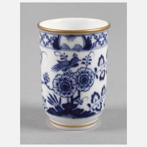 Meissen Becher Blaumalerei