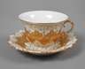 Meissen Prunktasse mit Untertasse