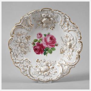 Meissen kleine Prunkschale "Rote Rose"