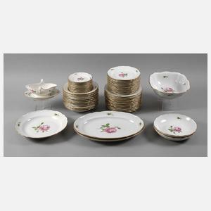 Meissen Speiseservice "Rote Rose"