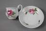 Meissen sechs Kaffeetassen "Rote Rose"