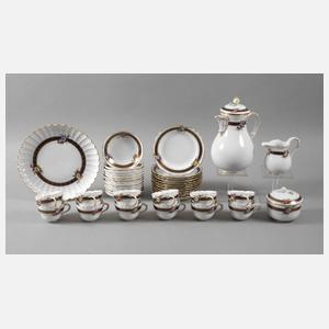 Meissen Kaffeeservice Bordüre mit Blumenbuketts