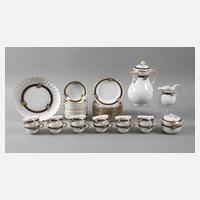 Meissen Kaffeeservice Bordüre mit Blumenbuketts111