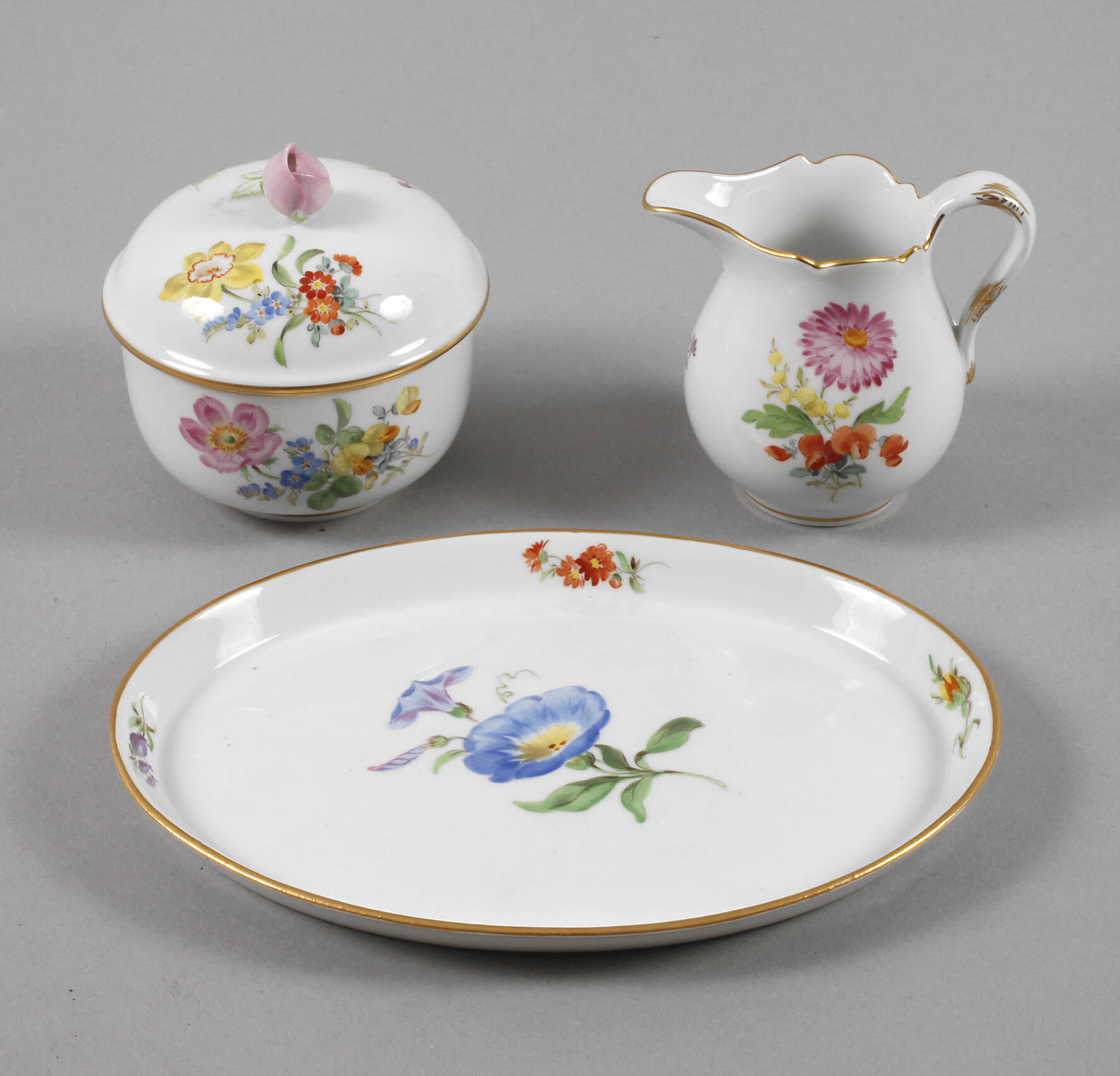 Meissen Zucker-/Sahneset