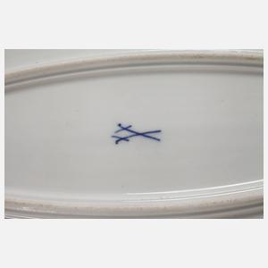 Meissen große Fischplatte mit Insektenmalerei