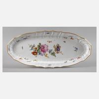 Meissen große Fischplatte mit Insektenmalerei111