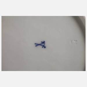 Meissen sechs Suppenteller mit Insektenmalerei